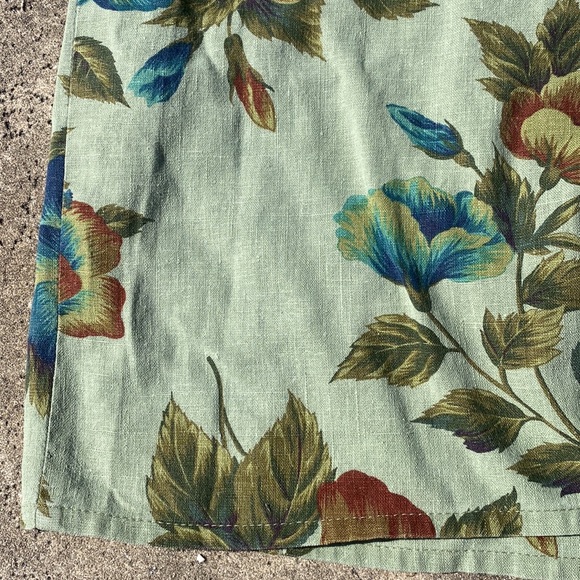 Linen Blend Express Wrap Skirt - Picture 2 of 7